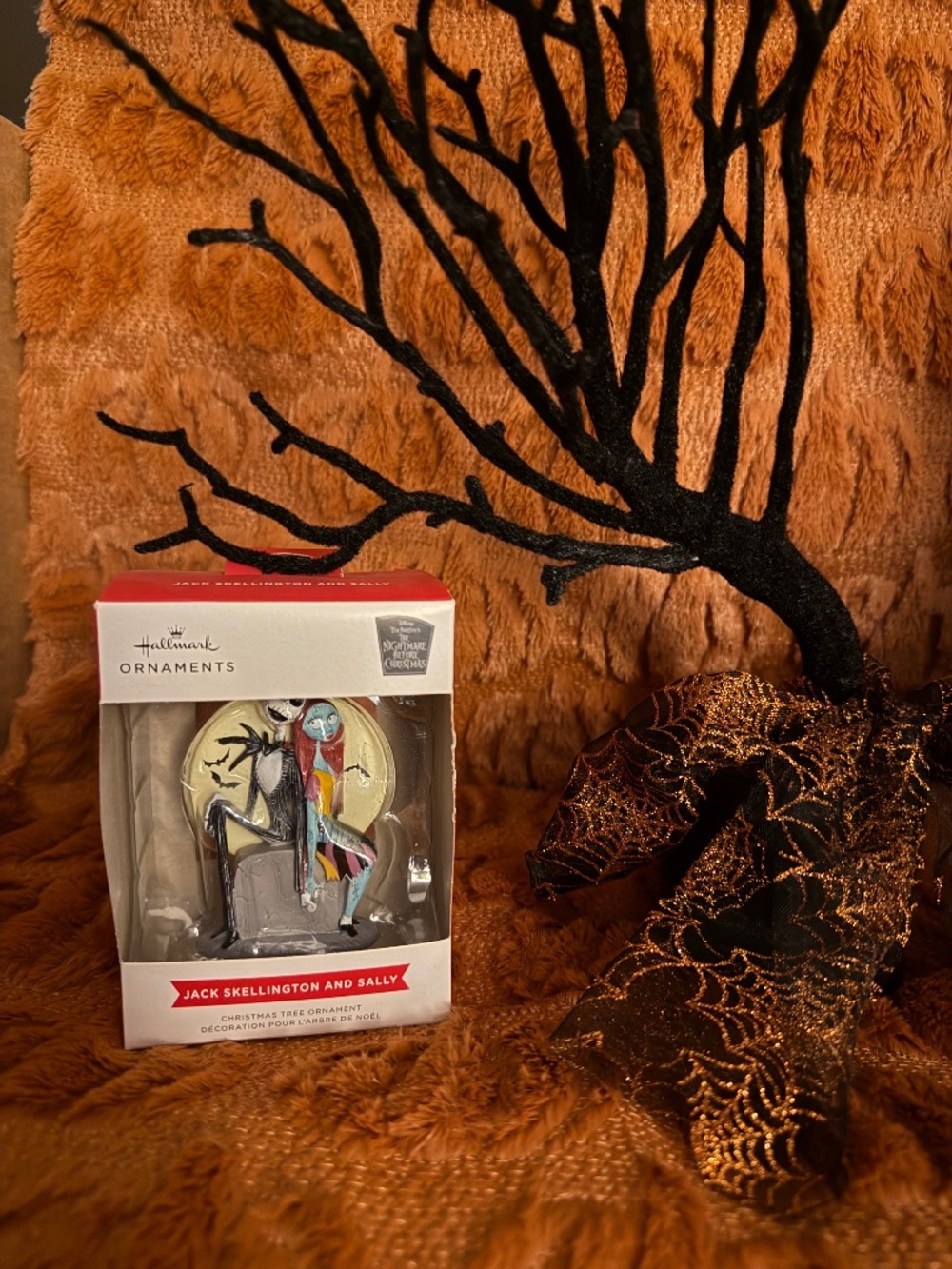Hallmark Jack & Sally Moon Ornament Nightmare Before Christmas Gothic Boxed